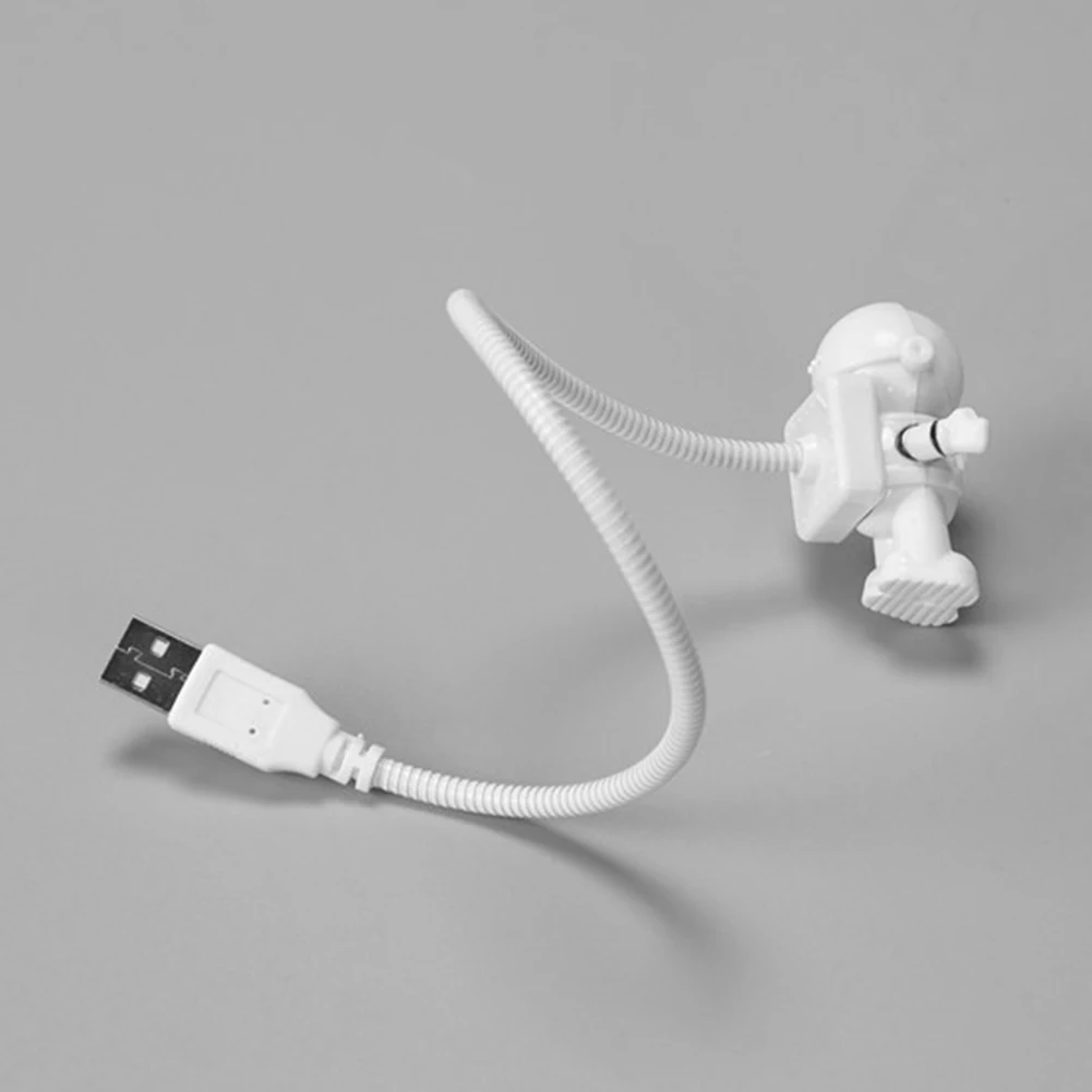 우주 비행사 LED 야간 조명, 컴퓨터 노트북 독서용 USB 우주인 램프, 어린이 선물, 화이트 크리에이티브 우주 비행사