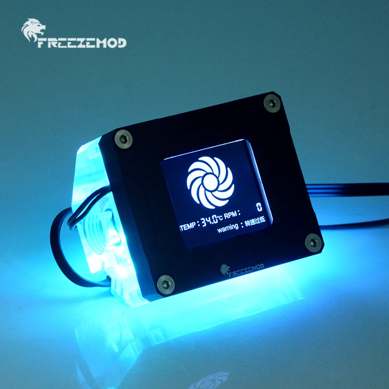 Zemod-computador Water Cooling Electronic Data Flow Meter Rpm e Temperatura Display Lsj-pmzn