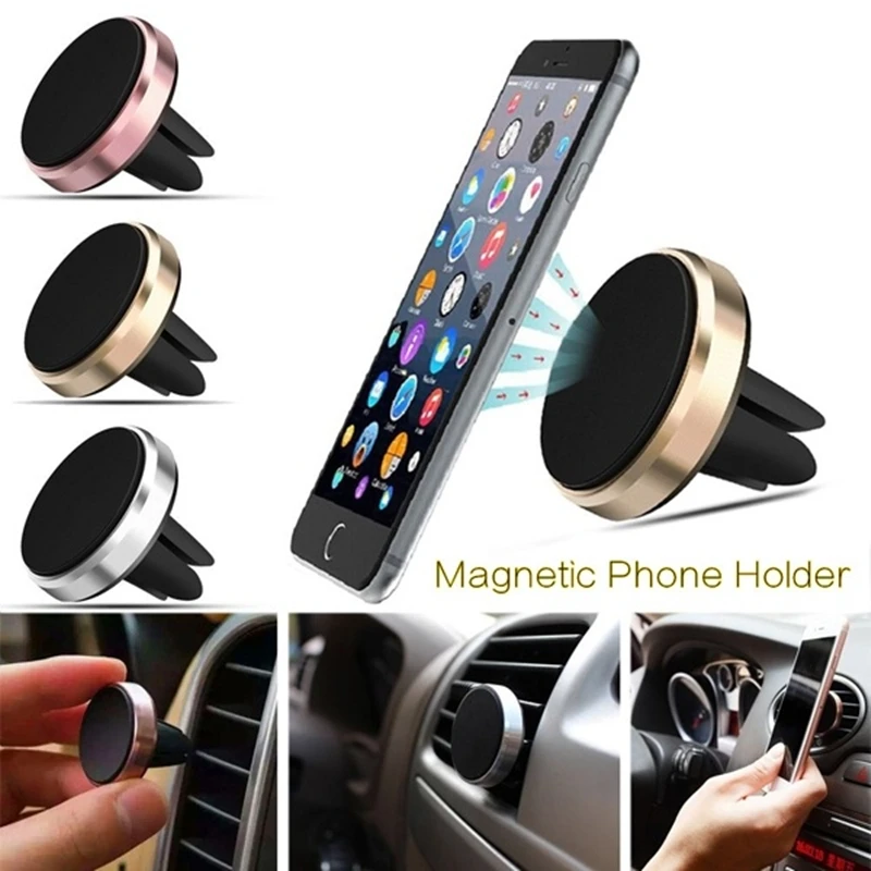 Support de téléphone magnétique pour voiture, support de grille d'aération, support universel pour smartphone mobile, support magnétique pour iPhone 7, 8, X, 13, 14, A2
