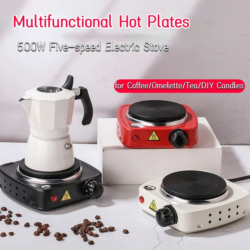 Coffee Electric Stove, 500W Electric Stove Mini Temperature Controlled  Burner Kitchen Coffee Electric Stove Heater Hotplate Cooking Appliances  Speed