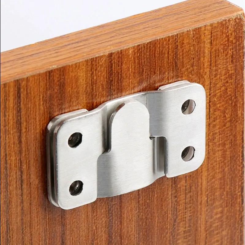 Hanging Hooks 10PCS(5Pairs) Interlock Flush Mount Bracket Furniture Connector Wall Picture Frame Hanger Display
