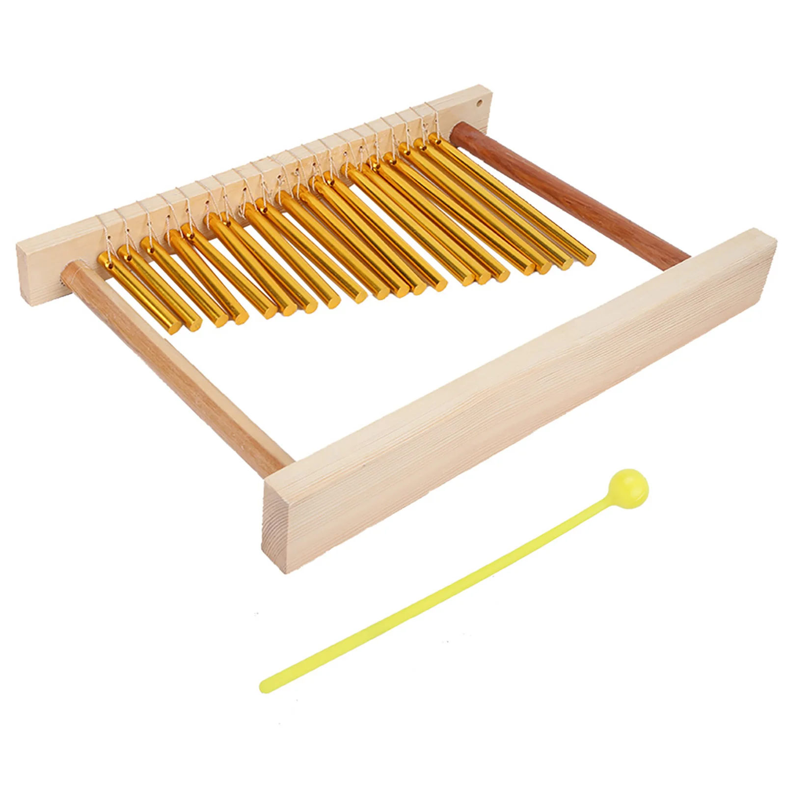 Wind Chimes Memorial Gifts 20‑Tone Single‑Row Percussion Instrument Wind Chimes Outdoor Table Musical with Hammer for Kids