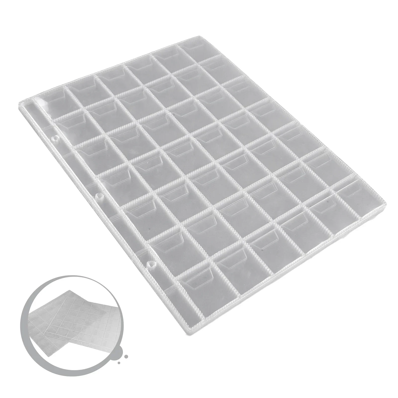 10Pcs Album For Coins Albums 42 Pocket Coins Collection PVC Transparent Inside Pages Coins Loose Leaf Organizer Bag 6