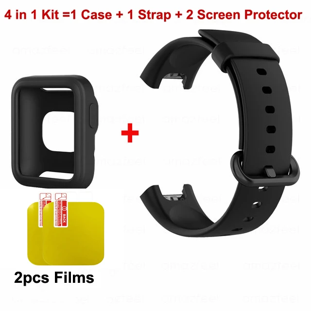 Premium Silicone Watch Band Strap with Protective Cover