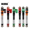 INJORA 43MM Shock Absorber Aluminum Threaded Tele Damper Upgrade for 1/24 RC Car Axial SCX24 C10 JLU Gladiator Micro Crawler 1