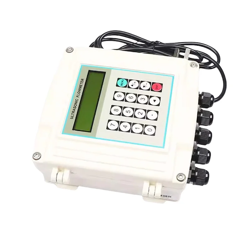 TUF-2000S Ultrasonic Water Flowmeter DN15-700mm RS485 Wall Mounted Split Water Flow Sensor TS-2 TM-1 Digital Level Flow Meter