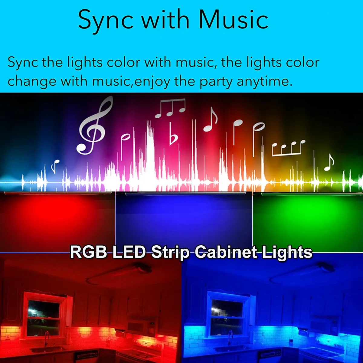 30Cm Tuya Wifi Onder Kast Led Verlichting Kit DC12V Rgb Dimbare Strip Lamp Keuken Slaapkamer Teller Decor App/remote/Voice Control