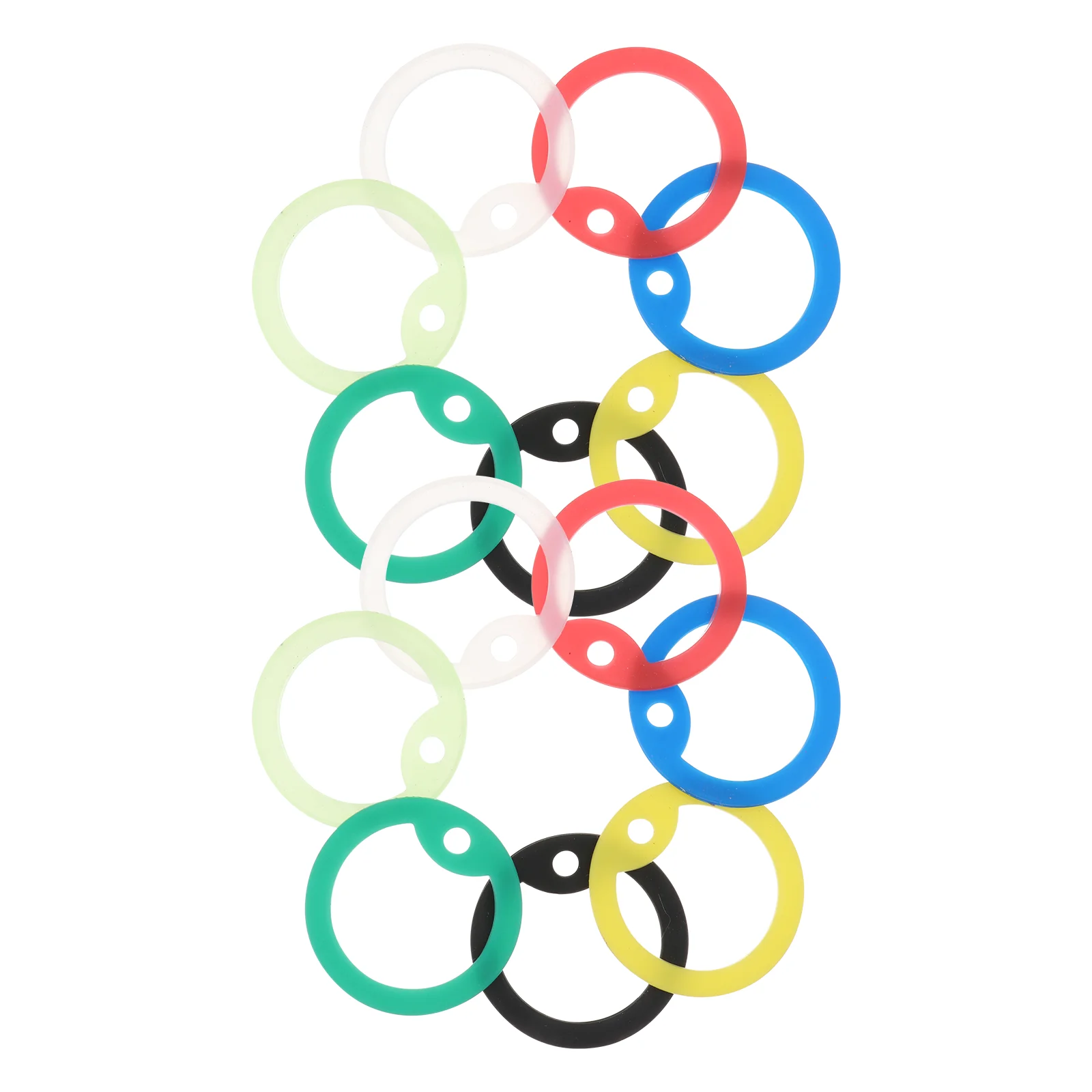 14pcs Silicone Dog Name Tag Silencers Pet Cat Tag ID Mute Hoops Pet ID Silencers Silicone Silence Hoops pet tag silencers