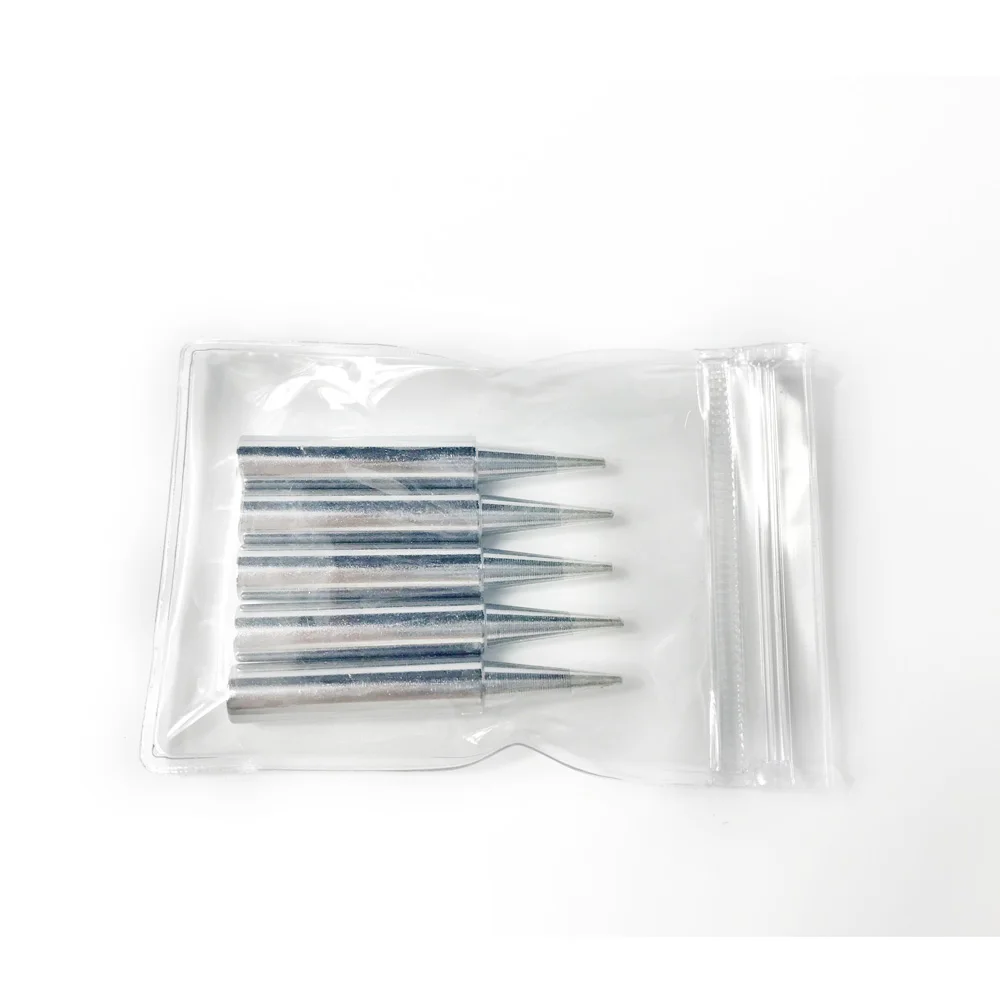 Soldering Iron 5pcs Lead Free Solder Iron Tips Replacement 900M-T-I Solder Iron Tips Head For Soldering Repair Station Soldering