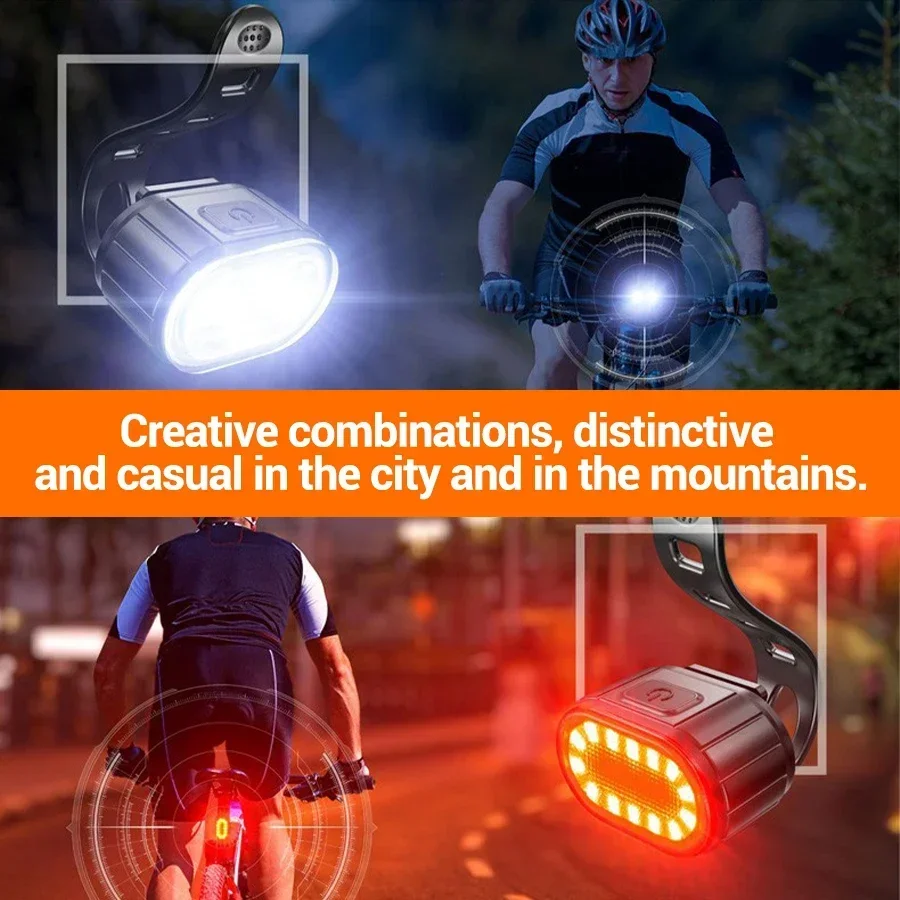 Lampe de poche LED pour guidon de vélo, Rechargeable par