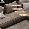Fabric Sofa Armchair Combination Living Room Wooden Seating L-shaped Sofa Bed Hotel Lounge Chaise Lounges Couch Home Furniture 3 Fabric Sofa Armchair Combination Living Room Wooden Seating L-shaped Sofa Bed Hotel Lounge Chaise Lounges Couch Home Furniture 3
