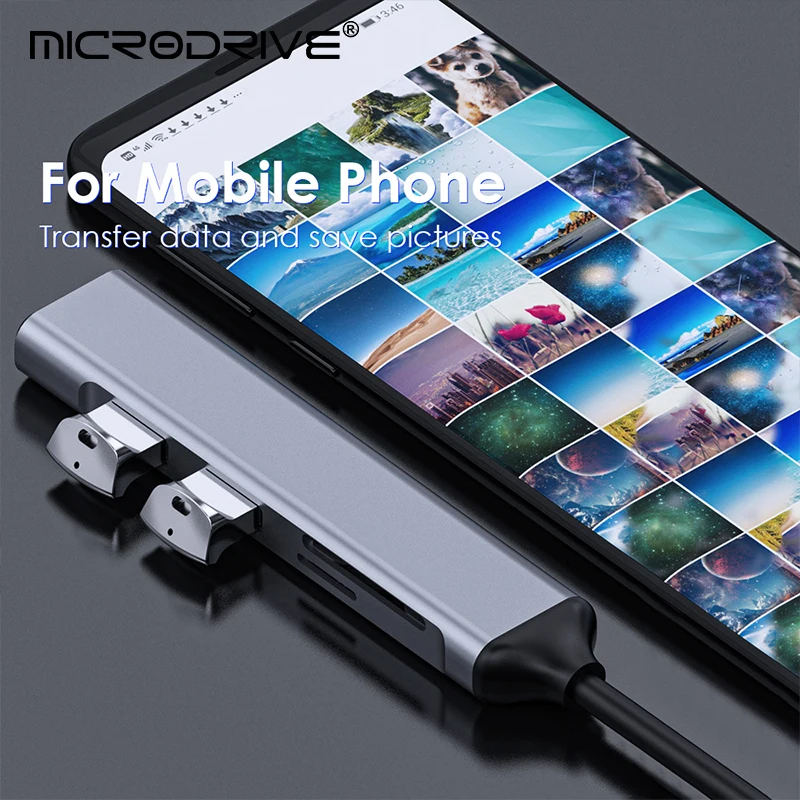 5 In 1 멀티 포트 허브 어댑터 USB3.0 5Gbps 확장 도크 허브 PD 100W 유형 C 확장 허브 PC 컴퓨터 노트북 용 플러그 앤 플레이