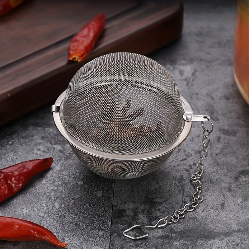Mesh Seasoning Ball Spice Ball Metal Tea Bag Tea Strainer Steeper Mesh Infuser Premium Filter cooking strainers