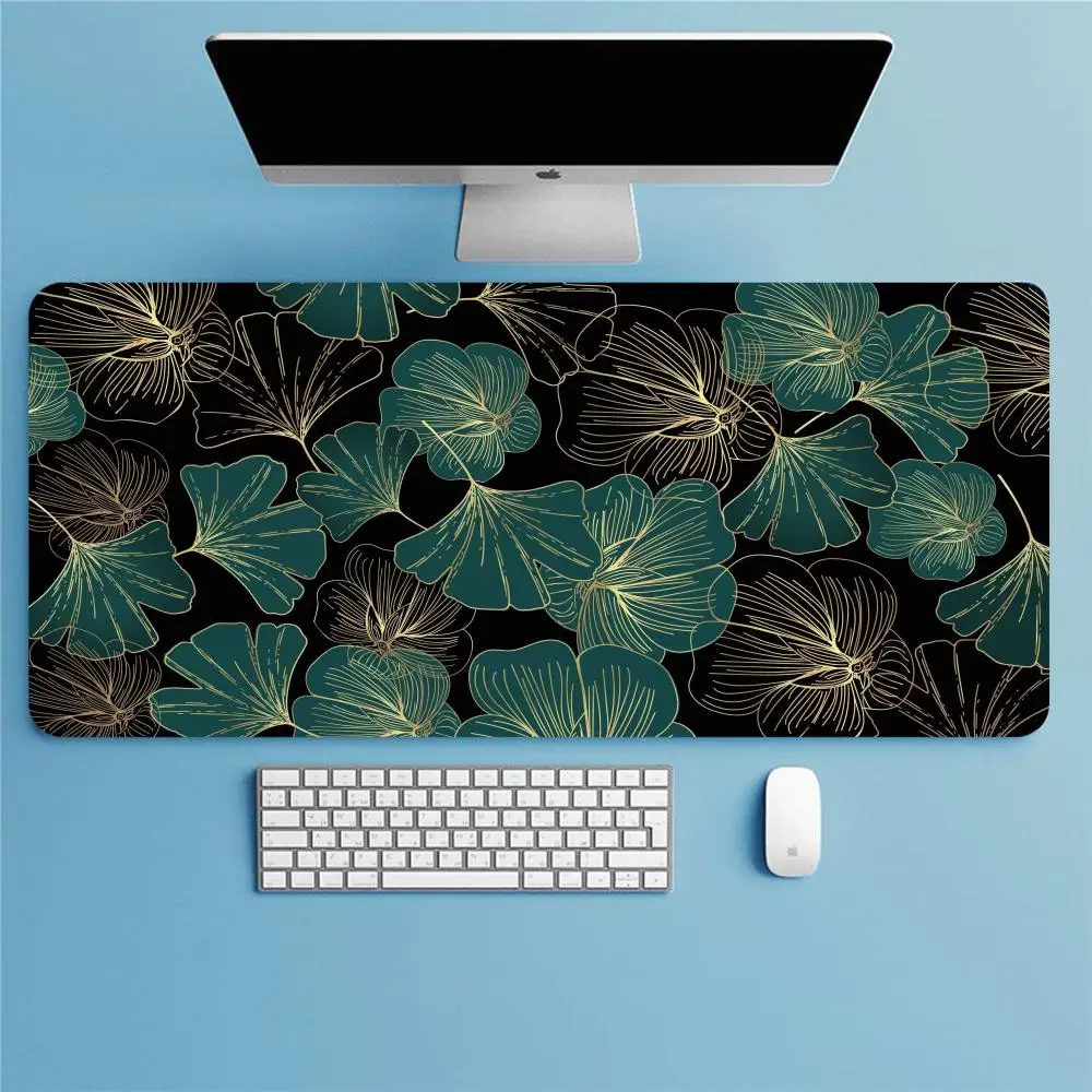 

Maple Leaf Apricot Leaf 900x400 Laptop Computer Mouse Custom Made Desk Mat Pad Pad Laptop Mouse Natural Rubber Desk Rug Pad PC