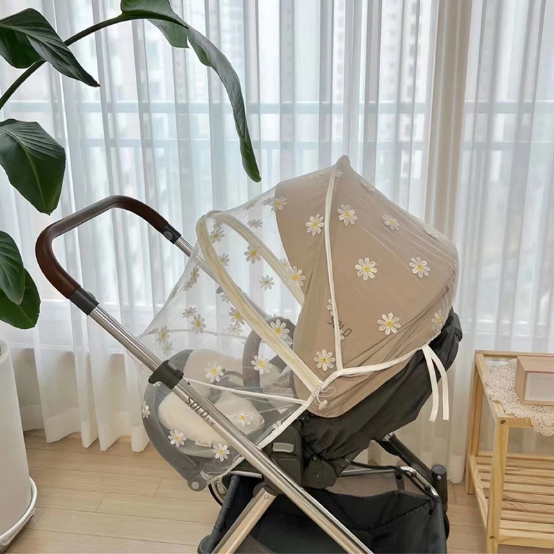 baby stroller accessories and parts	 Universal Baby Stroller Mosquito Net Mesh Zipper Fly Insect Shield Protection Summer Carriage Cover Crib Netting Accessories Baby Strollers medium