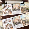 Yoofun 7x200cm Travelling The World Buildings Washi Tape DIY Scrapbooking Collage Junk Journal Sticker Label Masking Tape 1