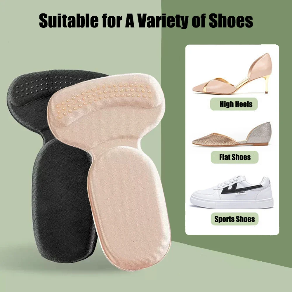 Memory Foam Heel Insoles for Large Sports Shoes Women High Heels Inserts Adjustable Size Antiwear Foot Pain Relief Cushion Pads shoe insoles,heel insoles,heel cushion insole