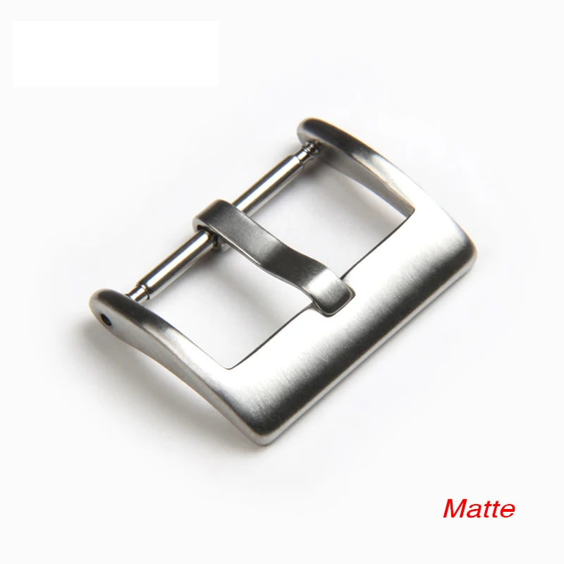 Sleek Stainless Steel Watch Band with Solid Square Button Clasp - Available in Silver, Black, and Rose Gold