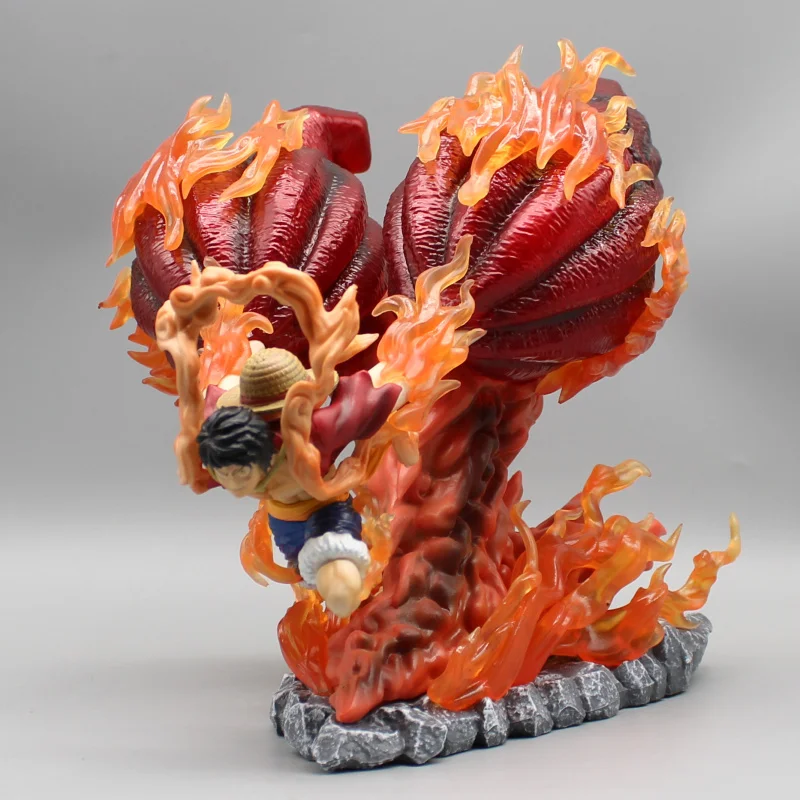 27cm One Piece Gear 5 Luffy Figure Sun God Nika Luffy Pvc Action Figures Gk Statue Collection Figurine Model Toys Kids Gifts