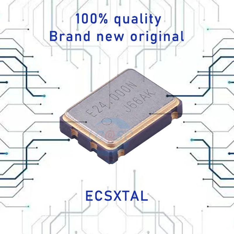 10PCS Active Crystal Oscillator SG-8101CA-24.0 24MHz 1.8~3.3V &plusmn;15ppm SMD7050-4P