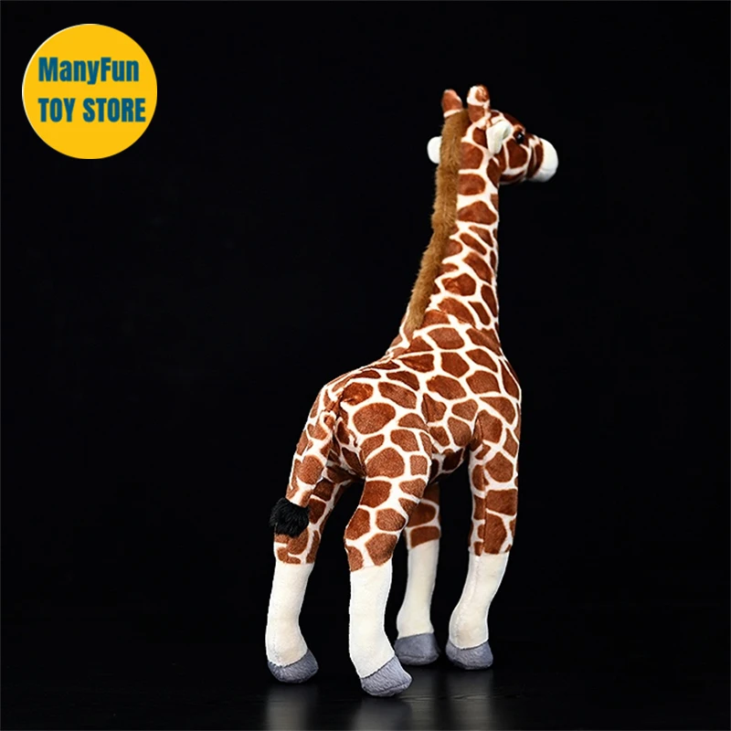 Realistic Giraffe Plush Toy High Fidelity Giraffe Plushie Grassland Animals Peluche Lifelike Stuffed Animals Simulation Doll Kid 5