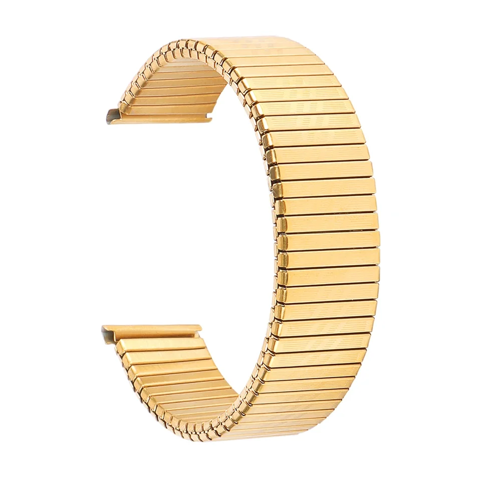 HFBZVAFC Elastisches Uhrenarmband Aus Edelstahl - 5 Größen 14-22mm, Schnallenlos & Dehnbar