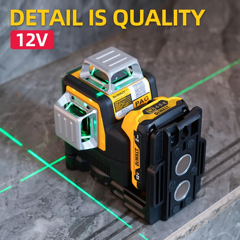 DEWALT 12V Professional Laser Level DW089LG 12 Lines 360 Self-Leveling Horizontal And Vertical Cross Line Construction Tools laser level