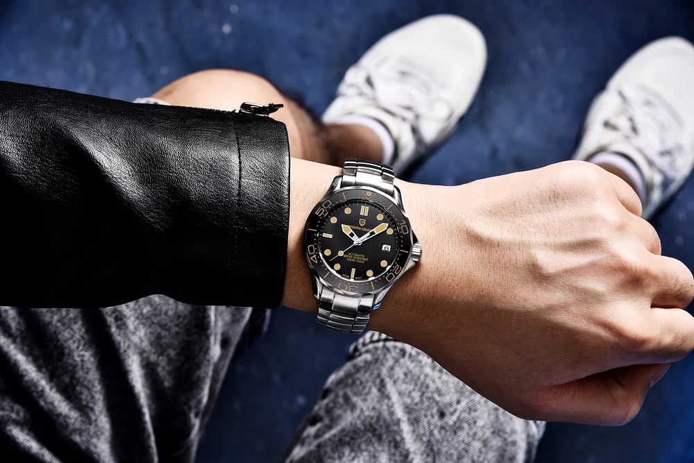 Pagani Design Luxury Automatic Men Wristwatch Sapphire AR Diver Image 12