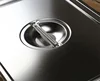 304 Stainless Steel Flat Bottom rectangle Square Basin with Covered Dish Buffet Plate food Basin Grilled Plate bbq storage tray 5