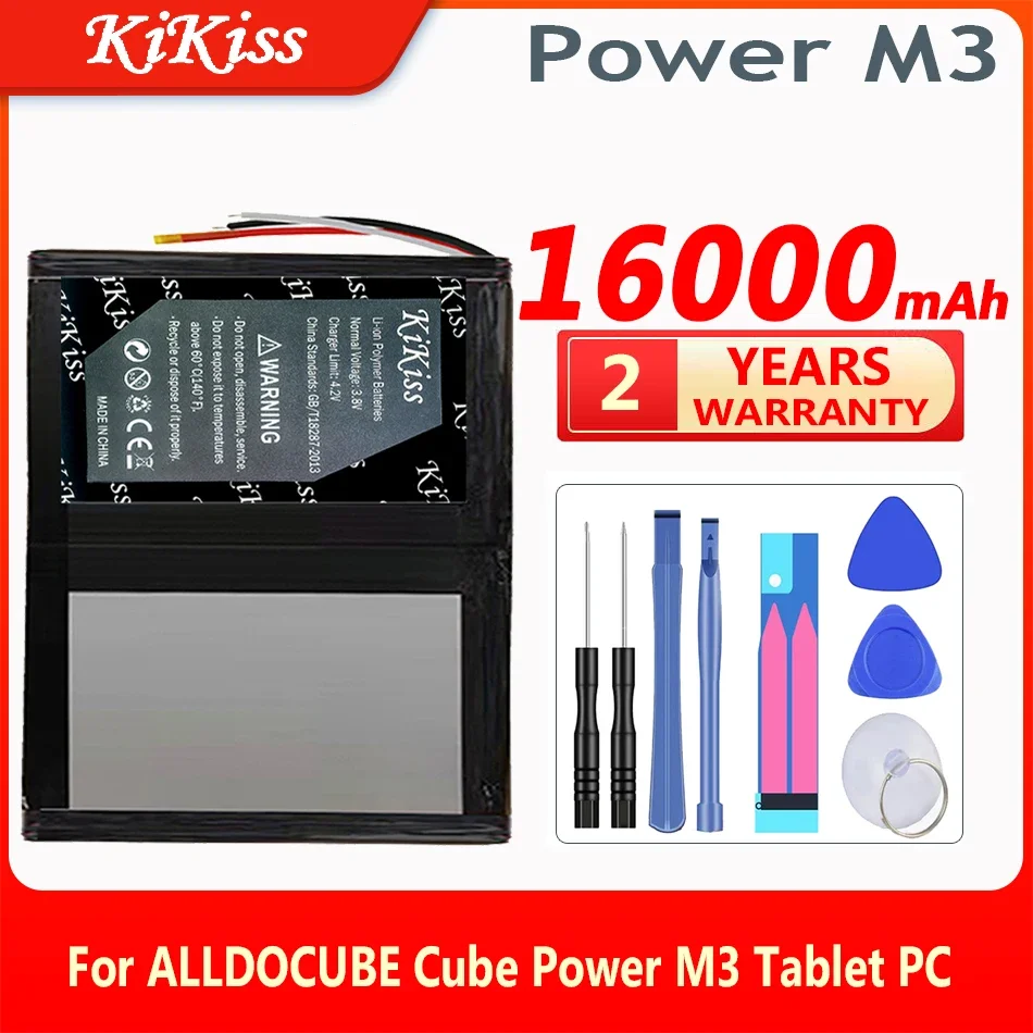 

KiKiss High Capacity 16000mAh Power M3(3line) Laptop Battery for ALLDOCUBE Cube Power M3 Tablet PC