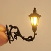 5pcs Ho Scale warm white Classic Wall Mount Gooseneck Lamps/street Lamp Model Making Railroad Park Lamps/train/railroad Layout 1