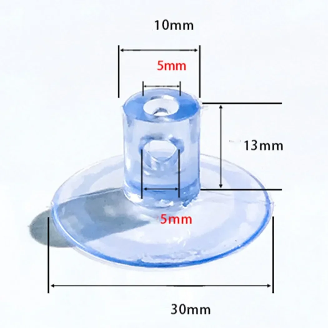 10PCS Mushroom Head Clear Suction Cups Thumb Nut Strong Vacuum Suckers PVC Kitchen Bathroom Window Wall Car Hooks
