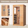 Infrared Sauna, Full Spectrum Infrared Sauna for Home, Indoor Dry Sauna with 4 Heater Panels, Bluetooth and Tempered Glass 5