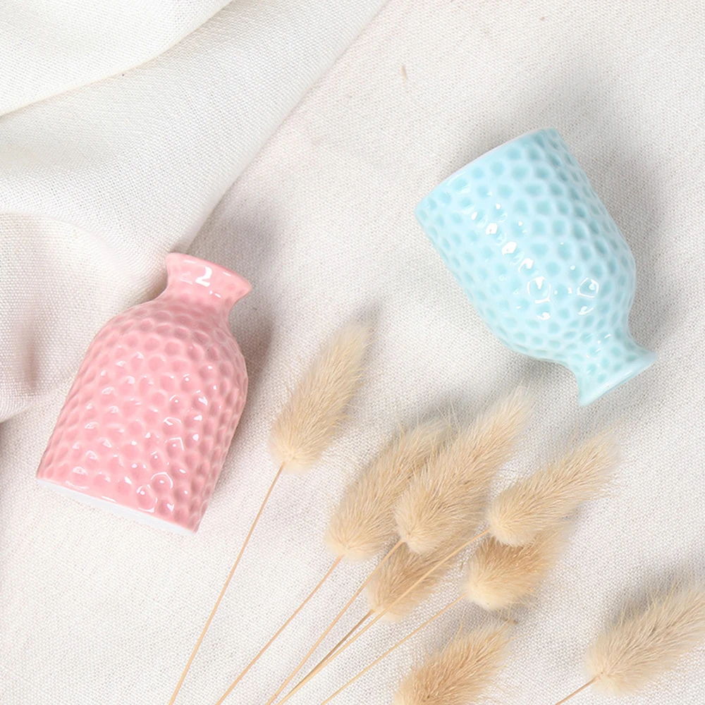 Nordic Ceramic Vase Simple Small Fresh Flower Pot Storage Bottle For Flowers Living Room Modern Home Decorations Ornaments