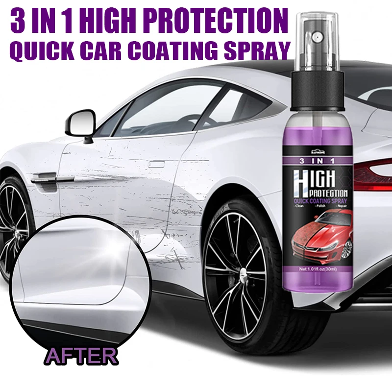 

30ml Car Ceramic Coating Spray Auto Nano Ceramic Coating Polishing Spraying Wax Car Paint Scratch Repair Remover Paint Care