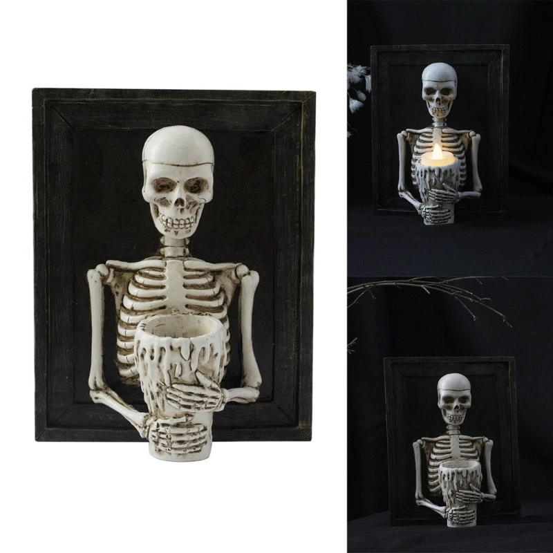 

Horror Halloween Photo Frame Holder Decorative Crafts Party Decoration for Wedding Birthday New Year Decoration
