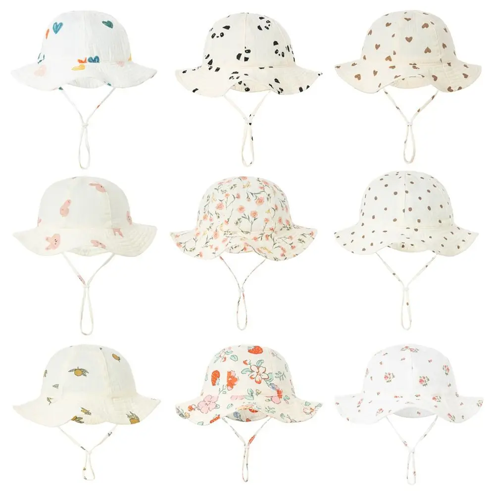 Cotton Kids Bucket Hat for Beach and Outdoor