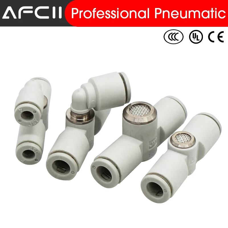 Pneumatic quick exhaust valve AQ240F0400 0404 builtin muffler