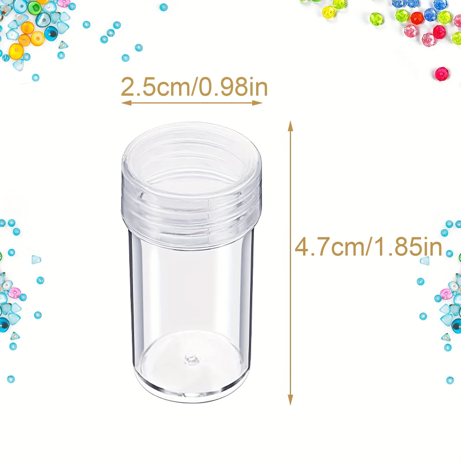 30pcs Bead Storage Bottle, Accessories Organizer, DIY Diamond Painting Organizer Tools, Rhinestone Mosaic Art Mini Storage Conta