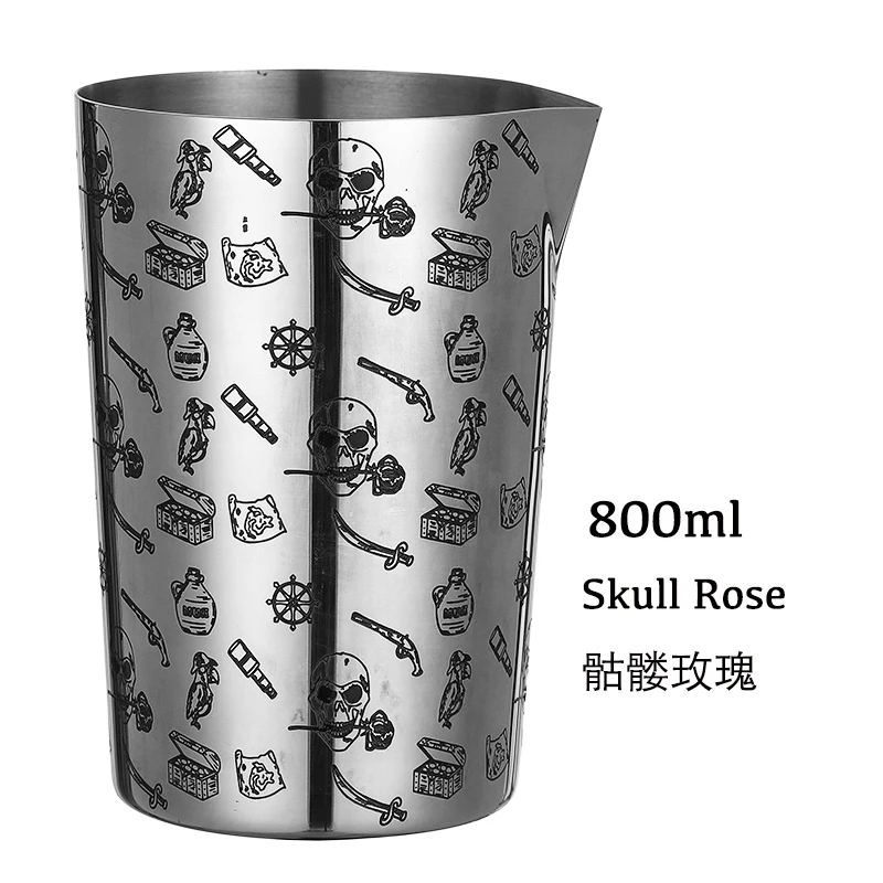 800ml Skull Rose