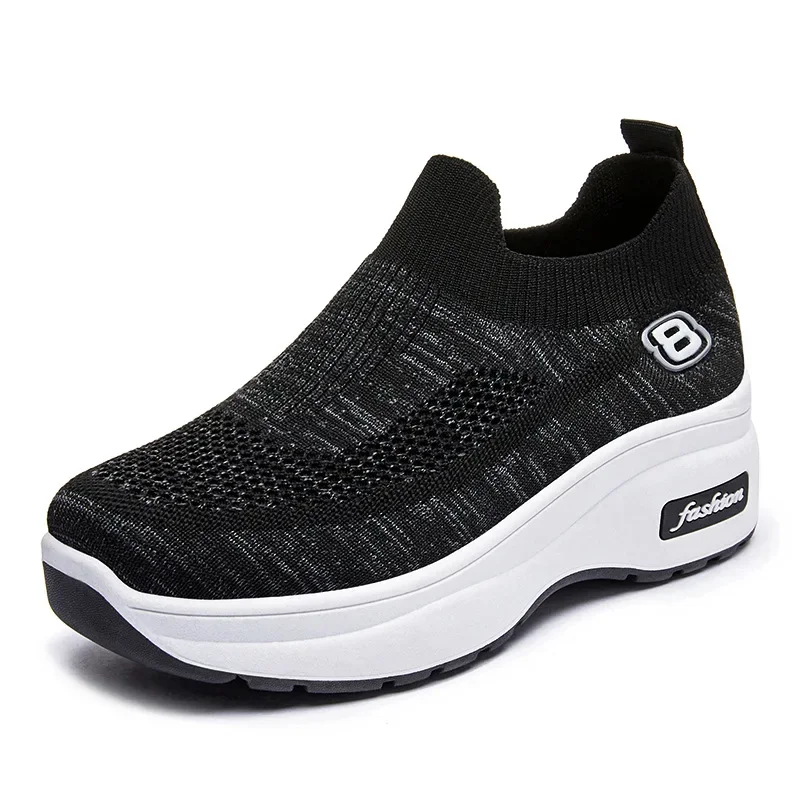Women Orthopedic Walking Shoes Breathable Mesh Slip-On Sneakers Nursing Work Comfortable Casual Cushion Athletic Running Joggers 2