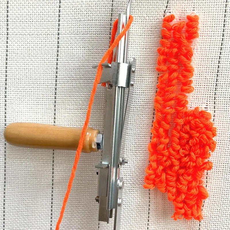 Rug Tufting Knitting Machine Adjustable Manual Tufting Carpet Tools For Household Handmade Carpet Making Beginners Starters Kit