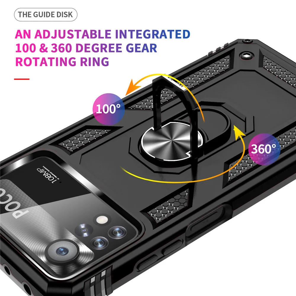 X4 Pro For Xiaomi Poco X4 Pro Case  Rugged Shocked Armor Stand Cover For Poco Poko Pocco Little X4Pro X 4 Pro 4Pro X4 Pro 5G