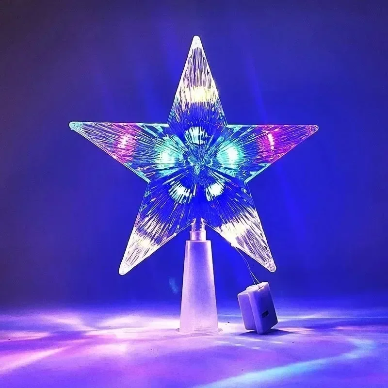 15cm LED Christmas Star Decoration with Warm White Lights