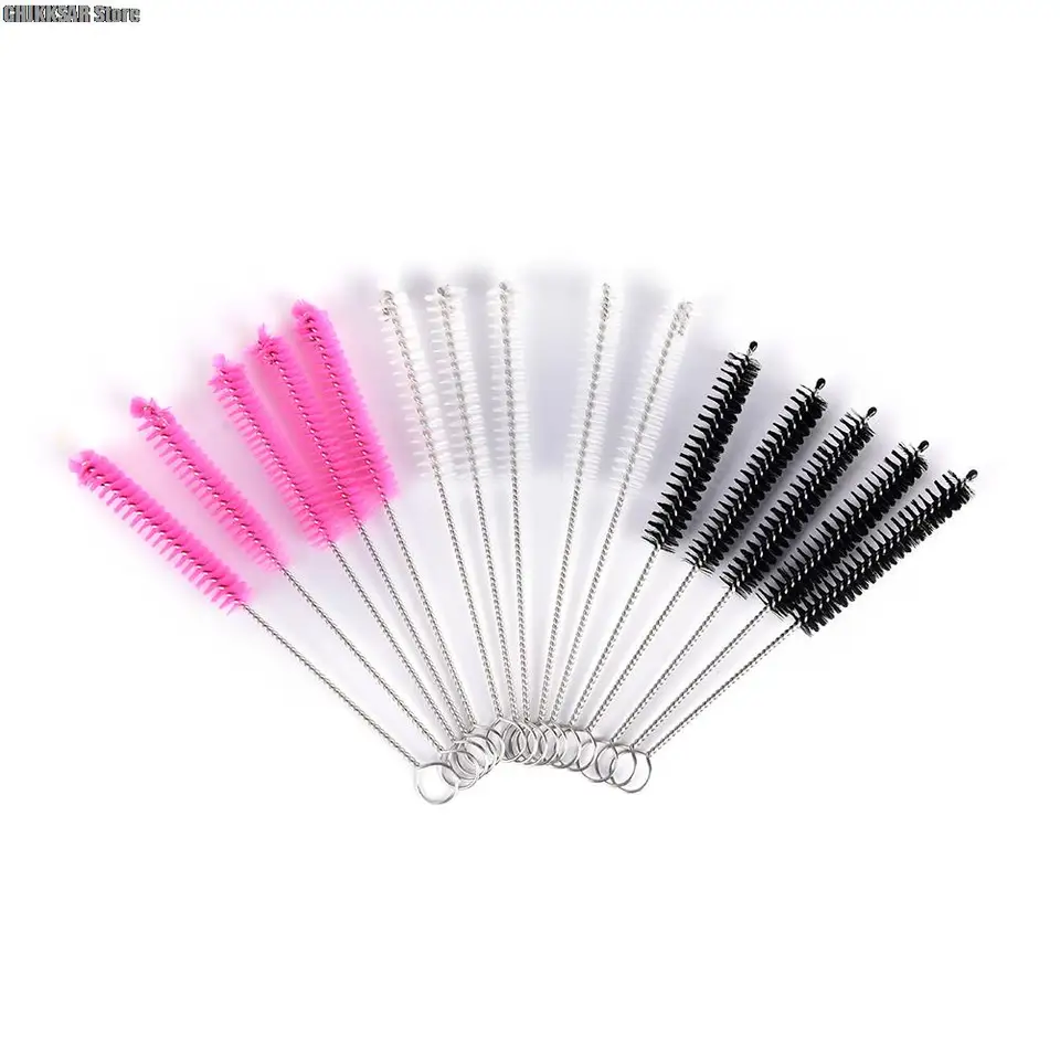 Set 3 Spazzole Per Pulizia Fessure Tazze E Bottiglie - 3 In 1, Colori Assortiti, Con Foro Per Appendere - 2