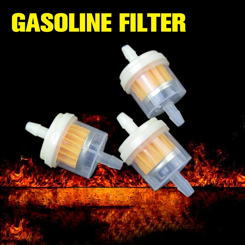 

10pcs Professional Motorcycle Oil Filter Inline Gas Fuel Filter Gasoline Filters Tool For Scooter Moped Scooter Dirt Bike ATV