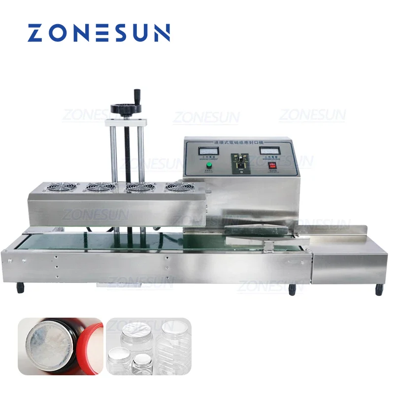 

ZONESUN Desktop Automatic Plastic Medical Bottle Aluminum Foil Lid Electromagnetic Induction Sealing Machine