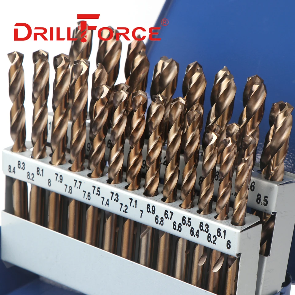 50 Pezzi Drillforce Tools M35 Set Di Punte Da Trapano Al Cobalto Set Hss Co 1 3 Mm Per Forare Su Acciaio Temprato Ghisa E Acciaio Inossidabile~p118805047 - Foto 6