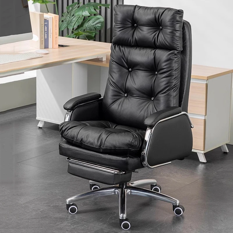 Massage Ergonomic Chair Computer Editor Choises Mobile Leather Office Chair Aluminium Design Chaise De Bureau Office Furniture