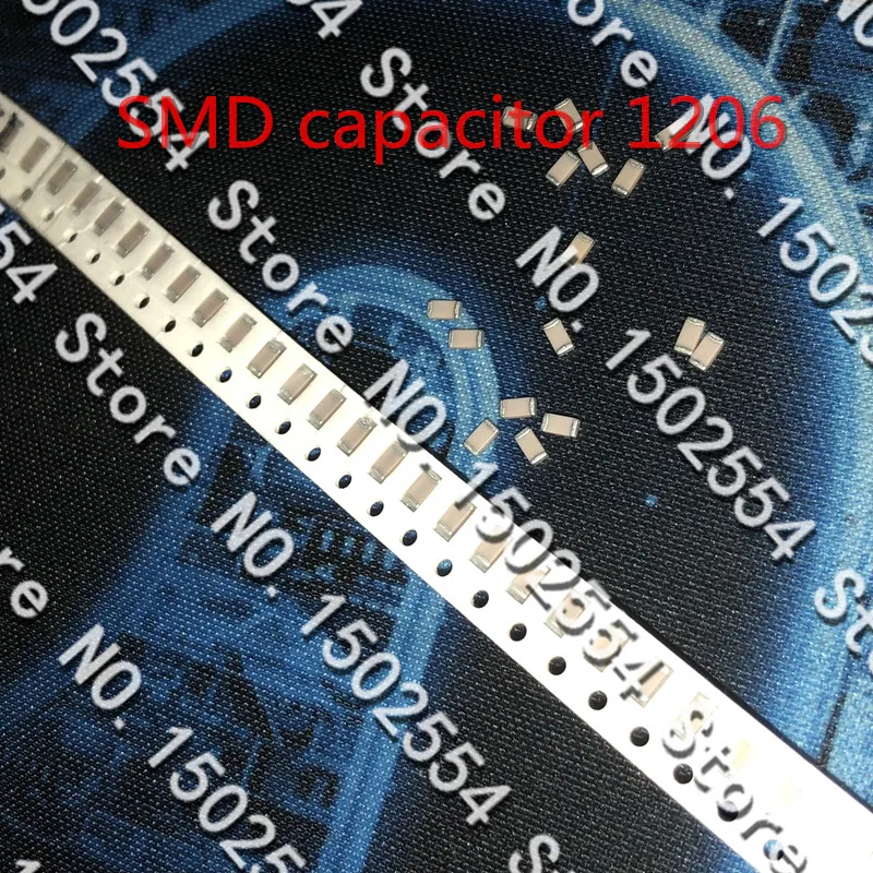 

100 шт./лот SMD керамический конденсатор 1206 22PF 220J 50В NPO COG 5% керамический конденсатор MLCC